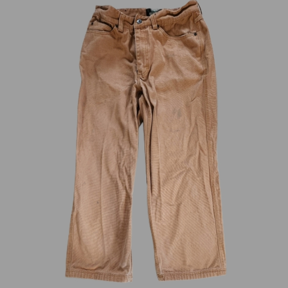 Redhead 32/30, Tan Carhartt Style Pants‎ Working Style Thick Canvas